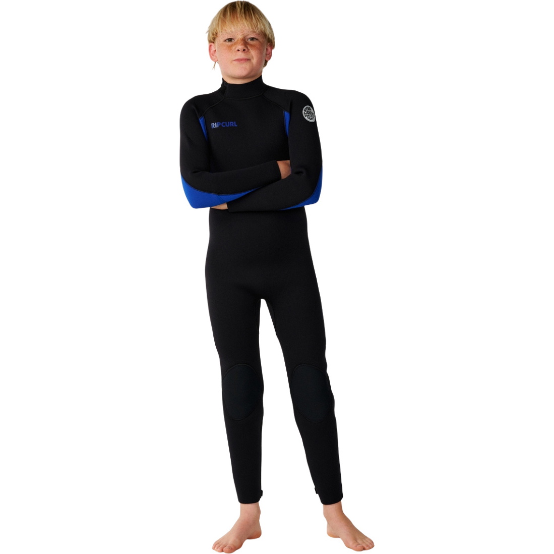 2026 Rip Curl Junior Trad 3/2mm GBS Back Zip Wetsuit 14SBFS - Blue